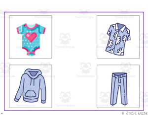 Cognitive Perceptual Boards | Clothes Pack 7