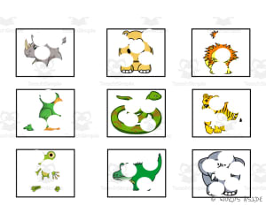 Cognitive Perceptual Boards | Jungle Animals Pack 2