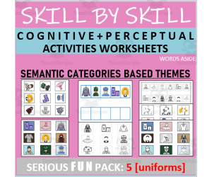 Cognitive Perceptual Worksheets | Category Themes | 5