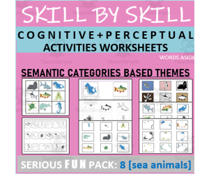 Cognitive Perceptual Worksheets | Category Themes | 8