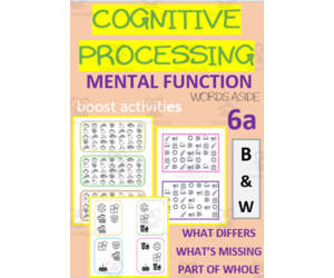 Cognitive Processing | Mental Function Boost Activities - B&W 6a