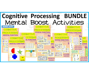 Cognitive Processing Mental Function Boost Activities BUNDLE