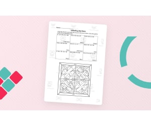 Collecting Like Terms Color by Number Activity
