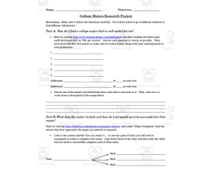 College Majors Research Project