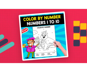 COLOR BY NUMBERS | NUMBERS 1 TO 10