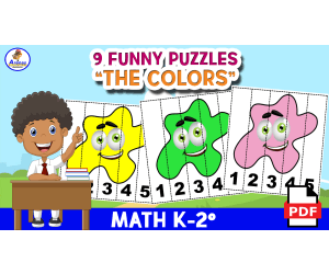 COLOR PUZZLES - Numbers 1 to 5