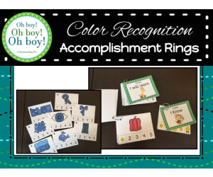 Color Recognition Accomplishment Rings