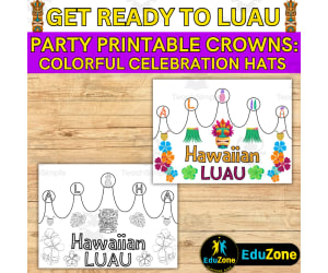 Colorful Luau Party Hats & Crowns: Add Some Fun to Your Classroom hats