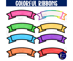 Colorful Ribbons Clip Art