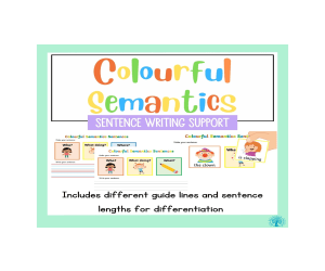 Colorful Semantics Sentence Making Support