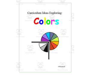 Colors Curriculum Pack