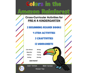 COLORS IN THE AMAZON RAINFOREST BOOK AND ACTIVITIES