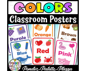 Colors Posters - Classroom Decor