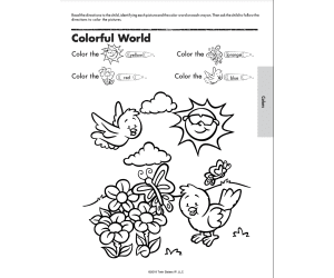 Colors Printable Workbook: Get Ready for Preschool