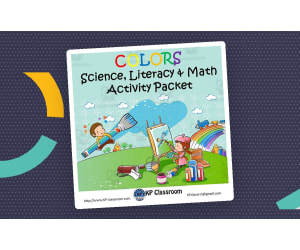 Colors Science, Literacy and Math Activity Packet