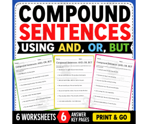 Combining Sentences to Form Compound Sentences Using AND, OR, BUT