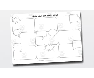 Comic Strip Template – 9-Panel Layout