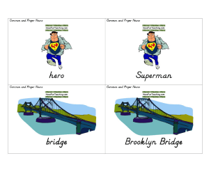 Common and Proper Nouns Flash Cards