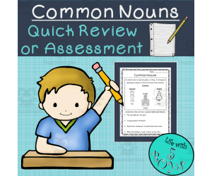 Common Nouns Worksheet