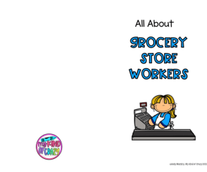 Community Helpers Grocery Store - Adapted Book, Printable, Color and BW