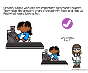 Community Helpers: Grocery Store Workers / Adapted Book - Google Slides