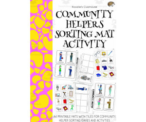 Community Helpers Sorting Mats Activity