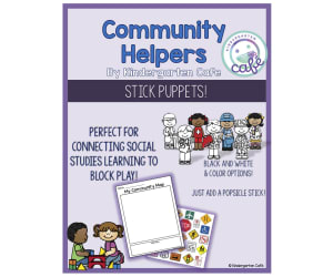 Community Helpers Stick Puppets