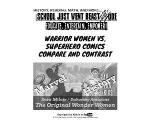 Compare and Contrast Activities: Warrior Women vs. Superhero Comics | Passage with Questions