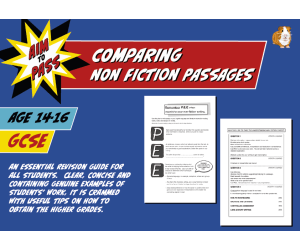 Comparing Non Fiction Passages For GCSE English (14-16 years)