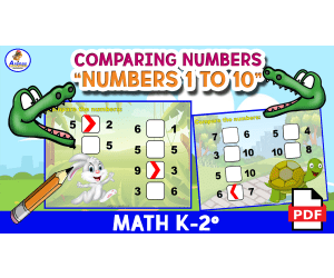 COMPARING NUMBERS 1 TO 10 - Animals Theme