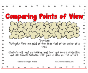 Comparing Points of View Activity