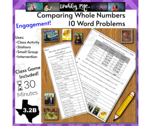 Comparing Whole Numbers Mystery Challenge