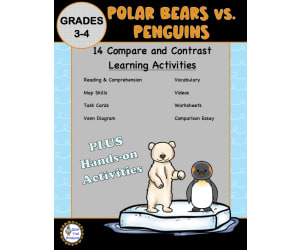 Comparison Writing and Activities Polar Bears vs. Penguins