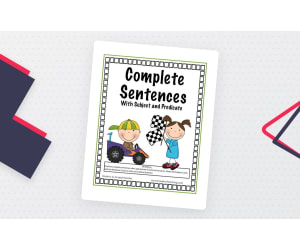 Complete Sentences with Subject and Predicate Activity