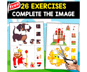 COMPLETE THE IMAGE | 26 FREE EXERCISES