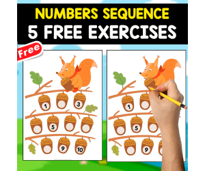 COMPLETE THE NUMBER SEQUENCE | 5 FREE EXERCISES