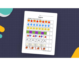 Complete the Patterns Worksheet – Math Practice