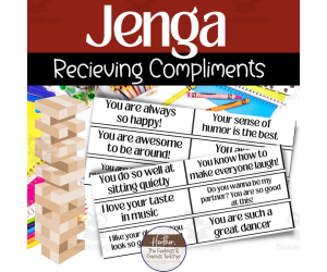 Compliment Jenga for Valentines Day: Responding to Compliments