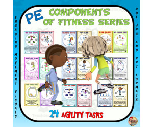 Components of Fitness Series: Agility Task Cards