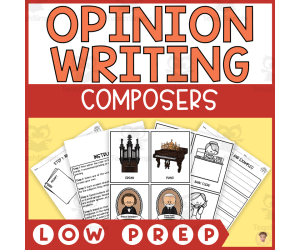 Composers Opinion Writing Step-by-Step (Would You Rather)
