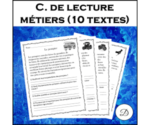 Compréhension de Lecture – Métiers (10 Textes)