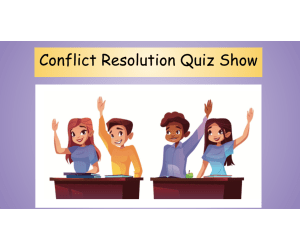Conflict Resolution SEL Quiz Show With Handout PowerPoint