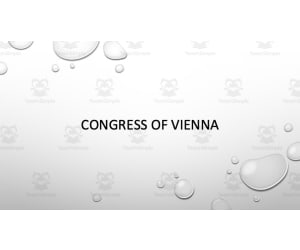 Congress of Vienna World History Lesson & Notes