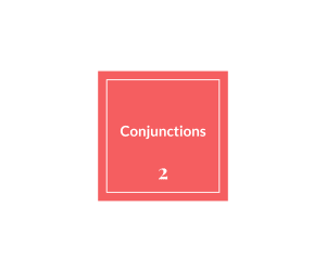 Conjunctions Sample: Grammar Grade 3-4 (PPT)