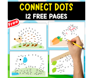 CONNECT DOTS | 12 PAGES FOR KIDS
