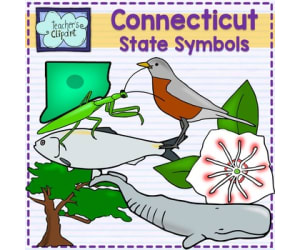 Connecticut State Symbols Clip Art