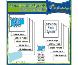 Connecticut State Symbols Interactive Foldable Booklets - EBOOK