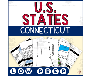 Connecticut State Unit Study (Capital, Bird, Flower, Flag, Animal)