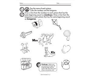 Consonants Sounds Printable Workbook
