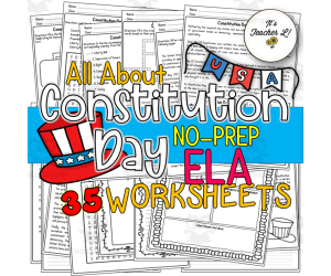 Constitution Day No-Prep ELA Worksheet